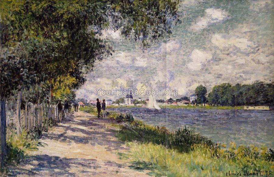 The Seine at Argenteuil - 克劳德·莫奈